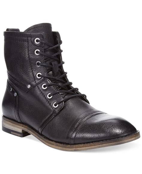 guess black boots men cowboy|Black Guess Boots for Men .